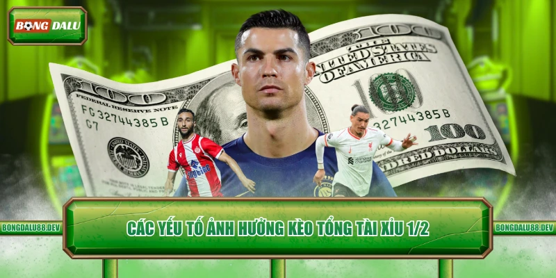 Các yếu tố ảnh hưởng kèo tổng tài xỉu 1/2